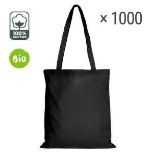 1000× Torby bawełniane, czarne